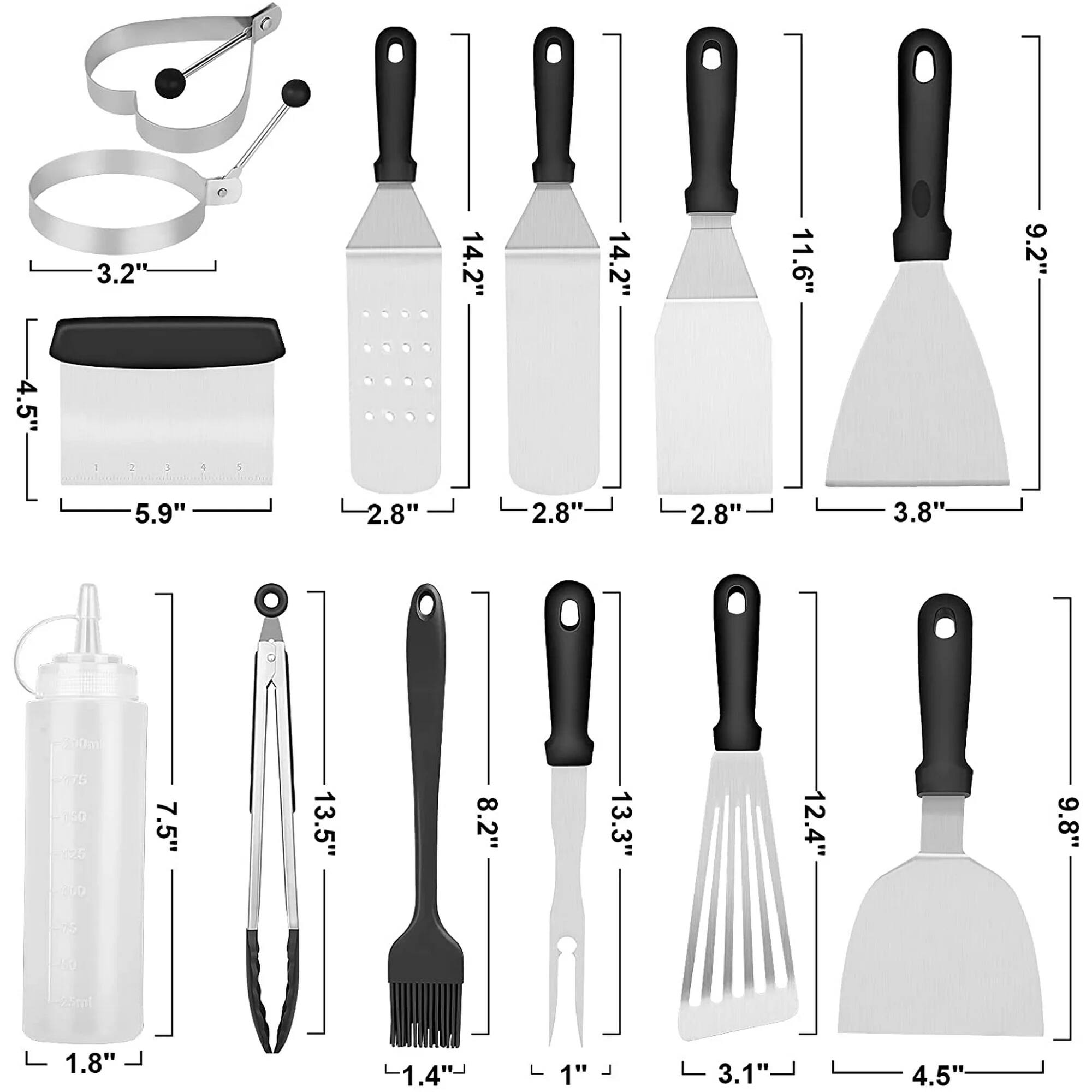 Sure, here is the corrected and grouped text from the image:

- 3.2"
- 14.2"
- 14.2"
- 11.6"
- 9.2"
- 4.5"
- 5.9"
- 2.8"
- 2.8"
- 2.8"
- 3.8"
- 7.5"
- 13.5"
- 8.2"
- 13.3"
- 12.4"
- 9.8"
- 1.8"
- 1.4"
- 1"
- 3.1"
- 4.5"
