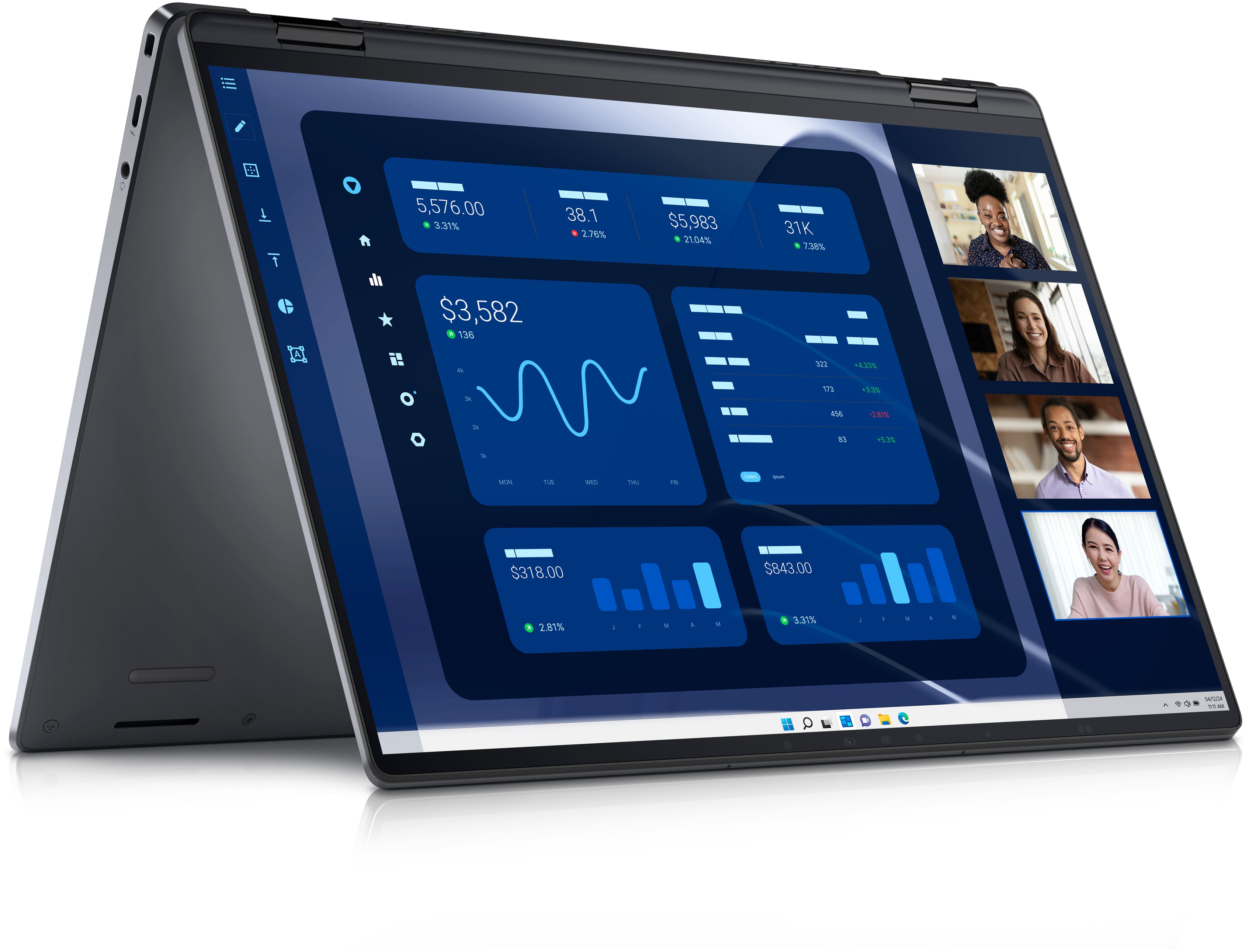 Refurbished Excellent - Refurbished Dell Latitude 9450 2-in-1, Core Ultra 7, 32GB RAM, 512GB SSD, Win 11 Pro, Touchscreen, Grade A - Silver