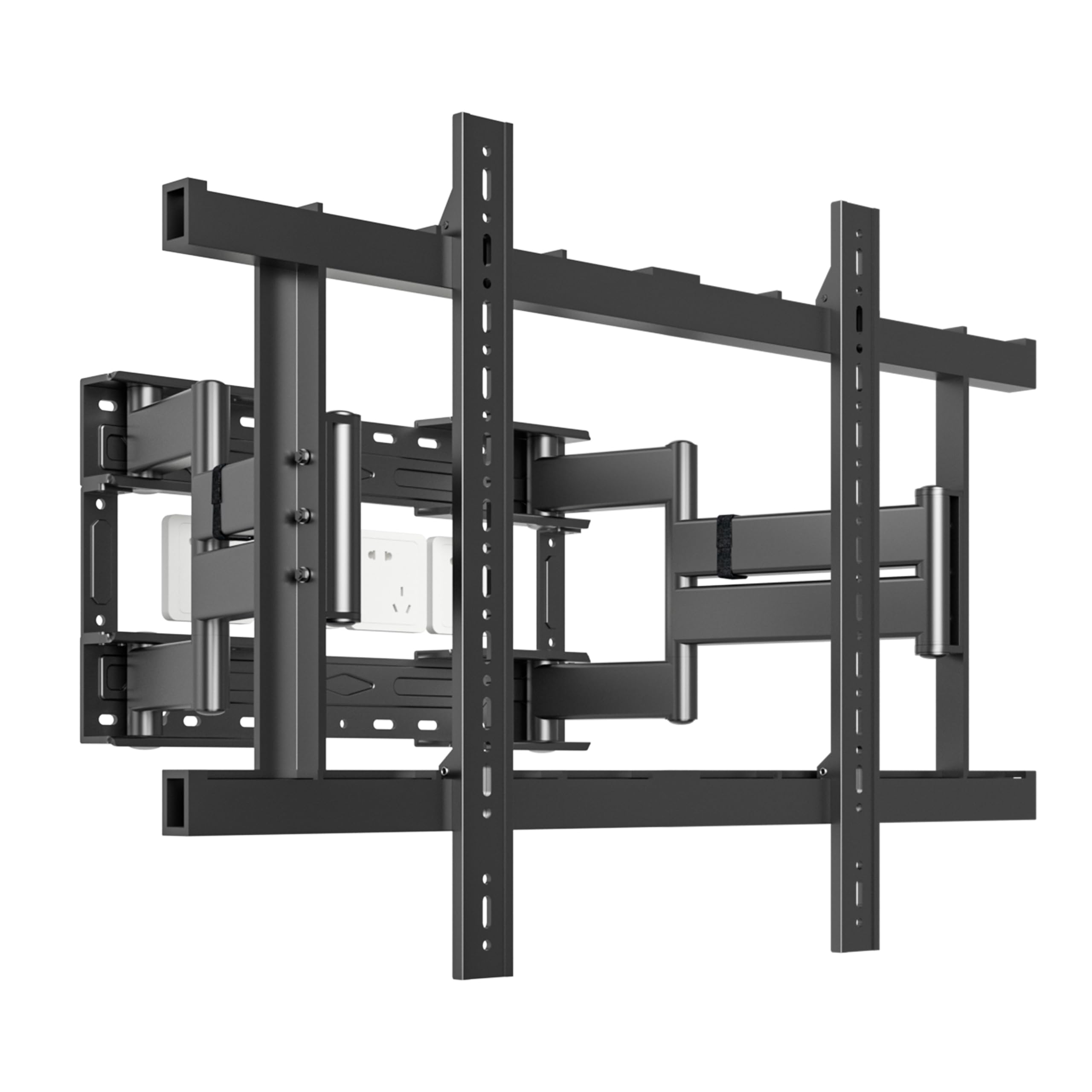 Alt View 5. Earthley Blooms - Xxl Heavy Duty Full Motion Tv Wall Mount 85 86 98 100 120 Inch Tvs Tool free Tilt Extension Adjustable Pre - Default.