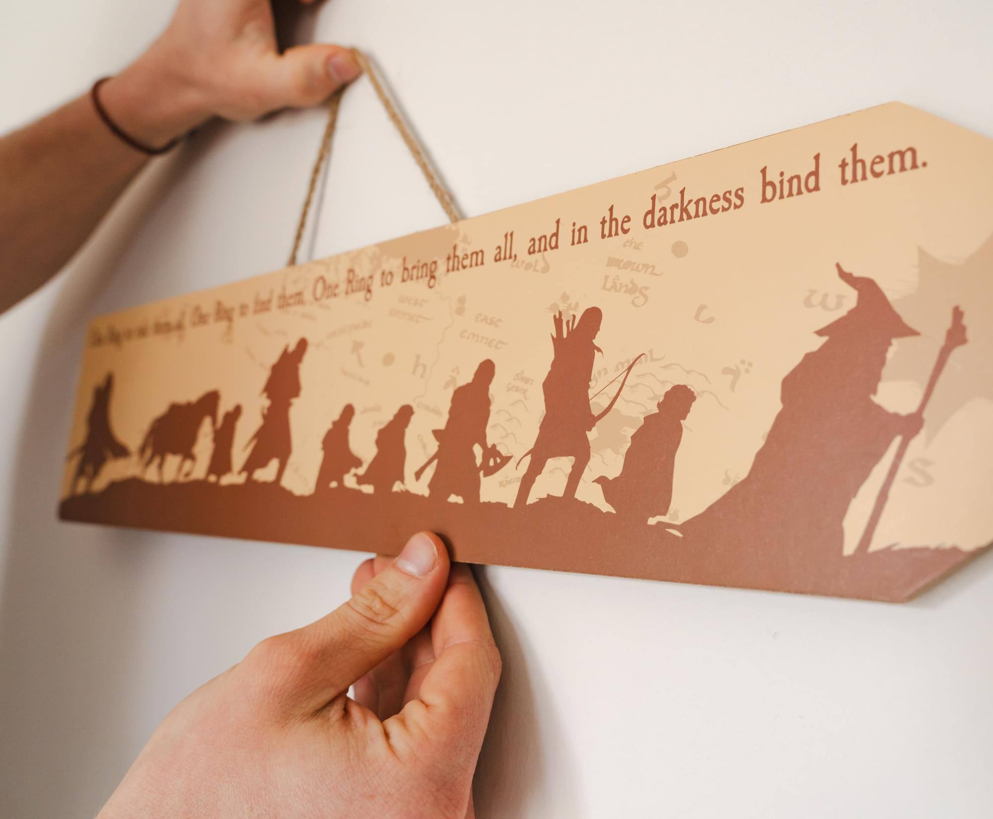 Sure, here is the corrected text:

"One Ring to rule them all, One Ring to find them, One Ring to bring them all, and in the darkness bind them."