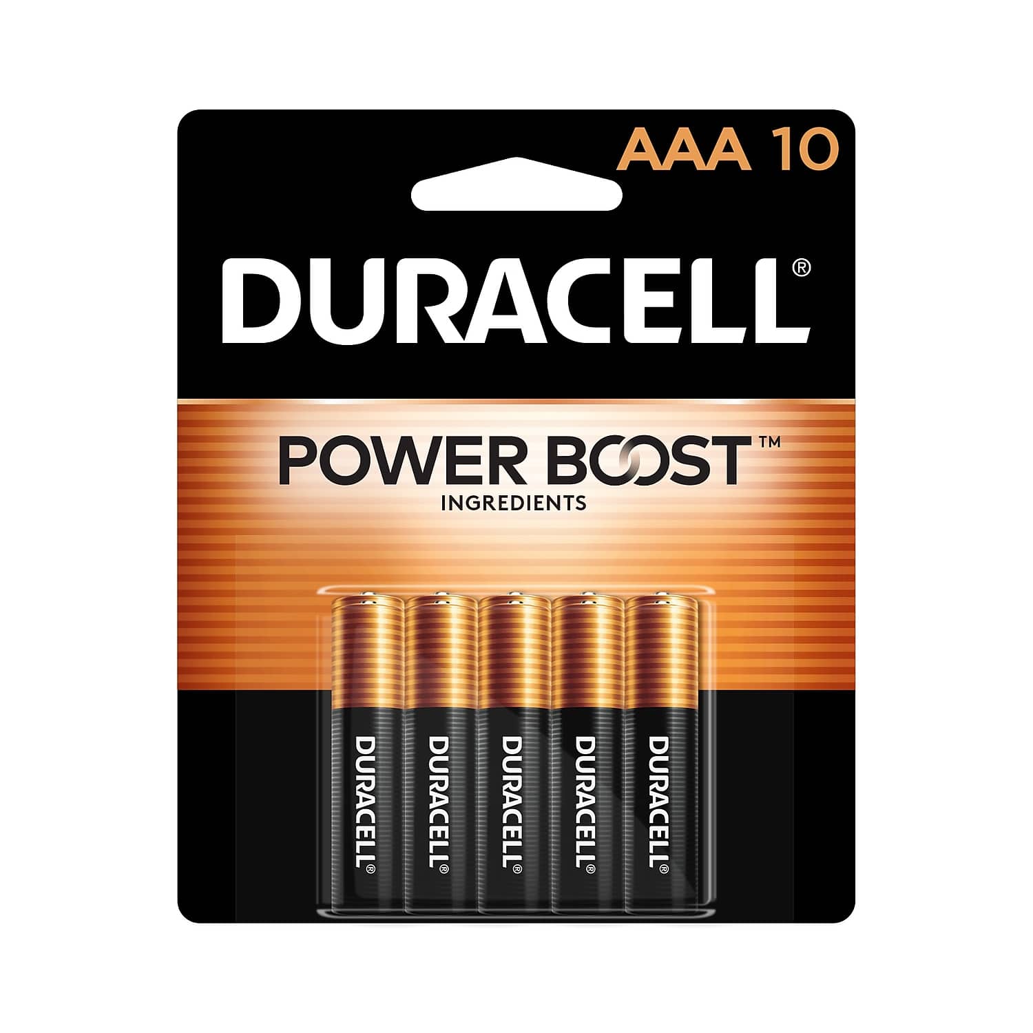 Duracell - Coppertop AAA Alkaline Battery, 10/Pack (MN2400B10Z)