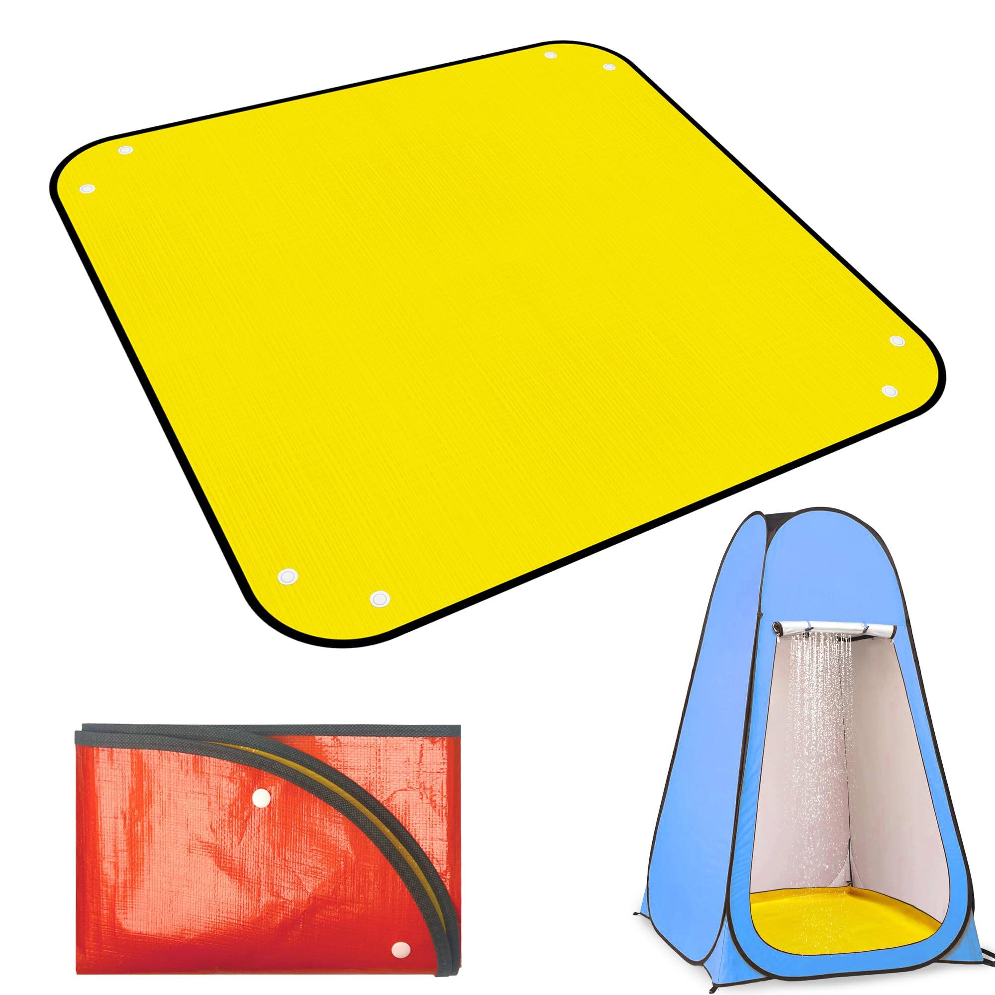 Front. Cedar Assembly - .5" Camp Shower Tent Bottom Mat Non Slip Changing Pad Removable Outdoor Floor Portable Pop Up Damp Not Incl... - Default.