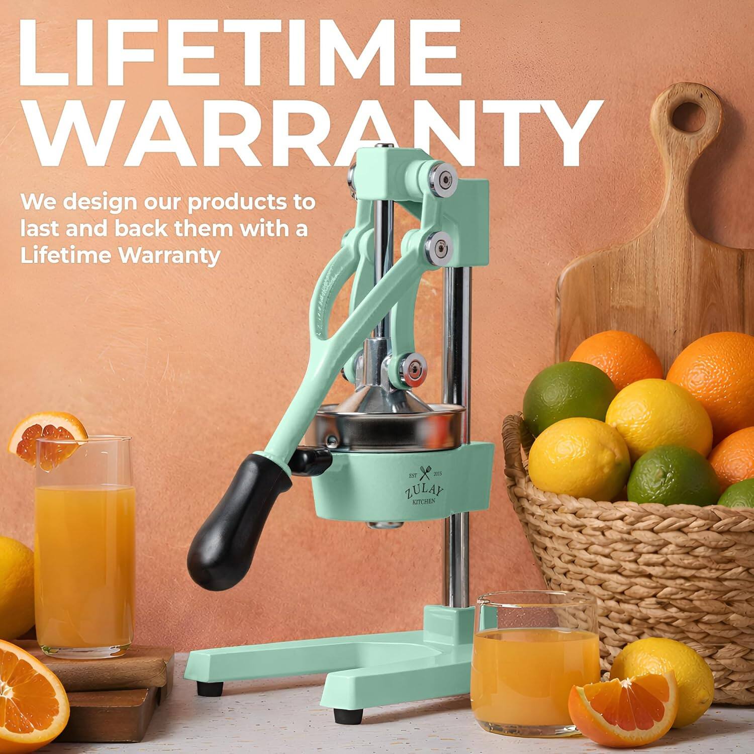 LIFETIME WARRANTY

We design our products to last and back them with a Lifetime Warranty

ZULAY KITCHEN