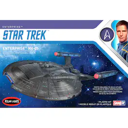 Round2 - Polar Lights Star Trek NX-01 Enterprise (Snap) 2T 1:1000 Scale Model Kit