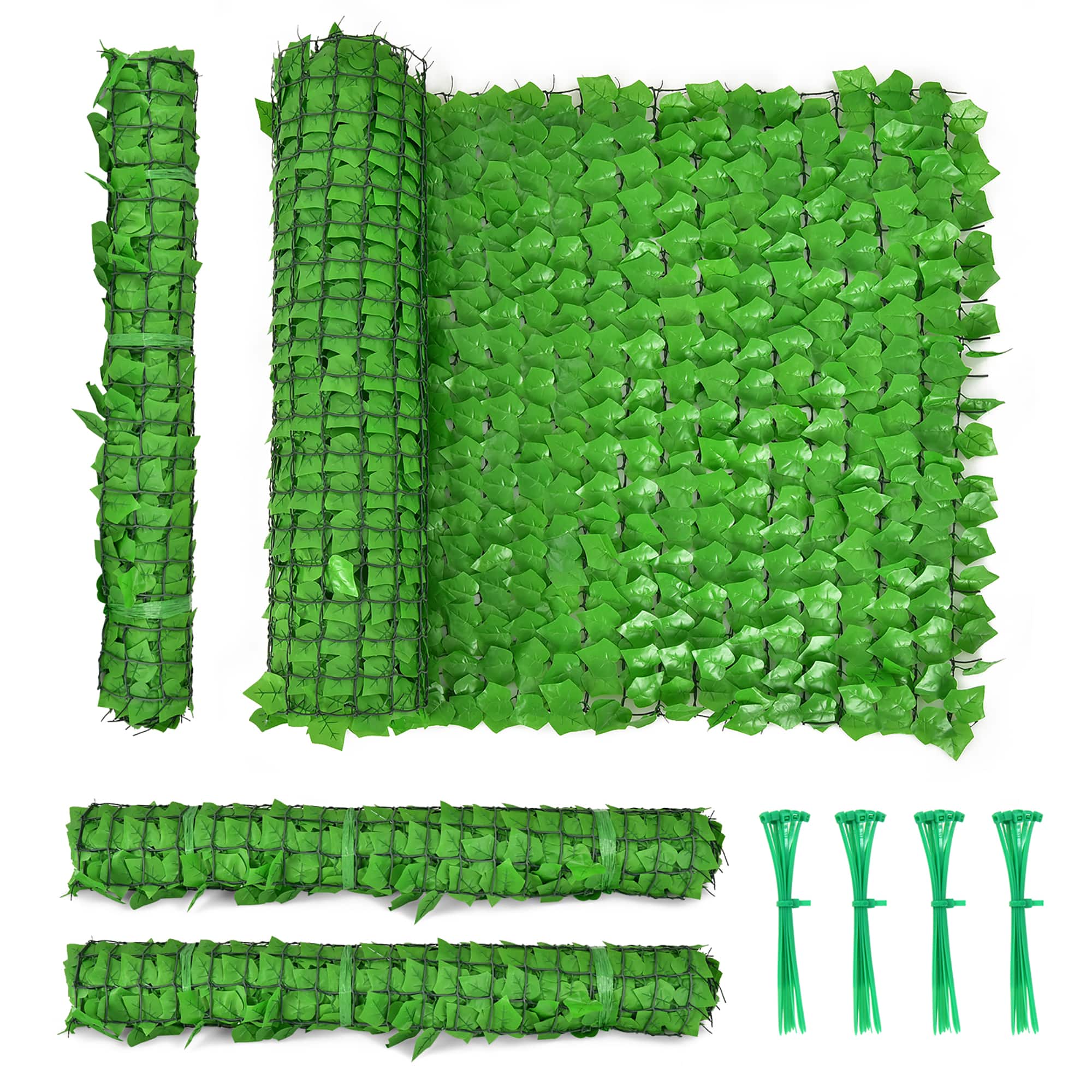 Costway - 4 PCS 118x39in Artificial Ivy Privacy Fence Screen Faux Hedge Fence & Vine Decor - Green price history on PriceWatchPro