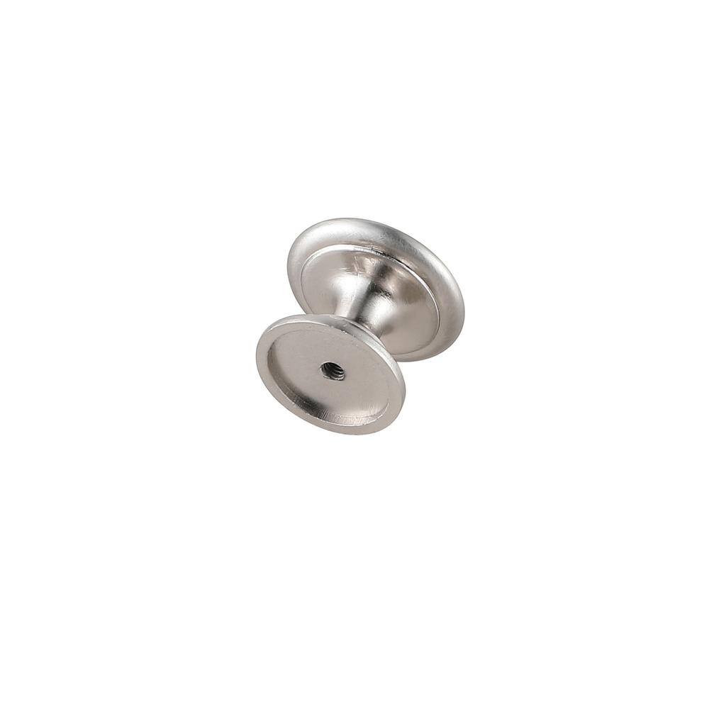 Left. Elegant Decor - Kaid 1.2" Diameter Brushed Nickel Mushroom Knob Multipack (Set of 10) - Brushed Nickel.