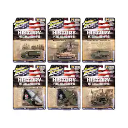"Military" Set B of 6 pieces 2026 Release 1 Limited Edition 1/64 Diecast Model Cars by Johnny Lightning