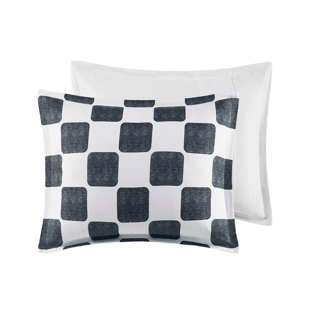 Alt View 1. Gracie Mills - Gracie Mills Mariana Checkered Comforter Set - Black/White.
