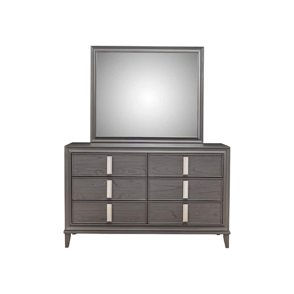 Alpine Furniture - Lorraine Mirror - Dark Gray