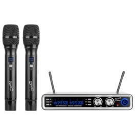 Supersonic - UHF Dual Channel Selectable Frequencies Professional Wireless Microphone