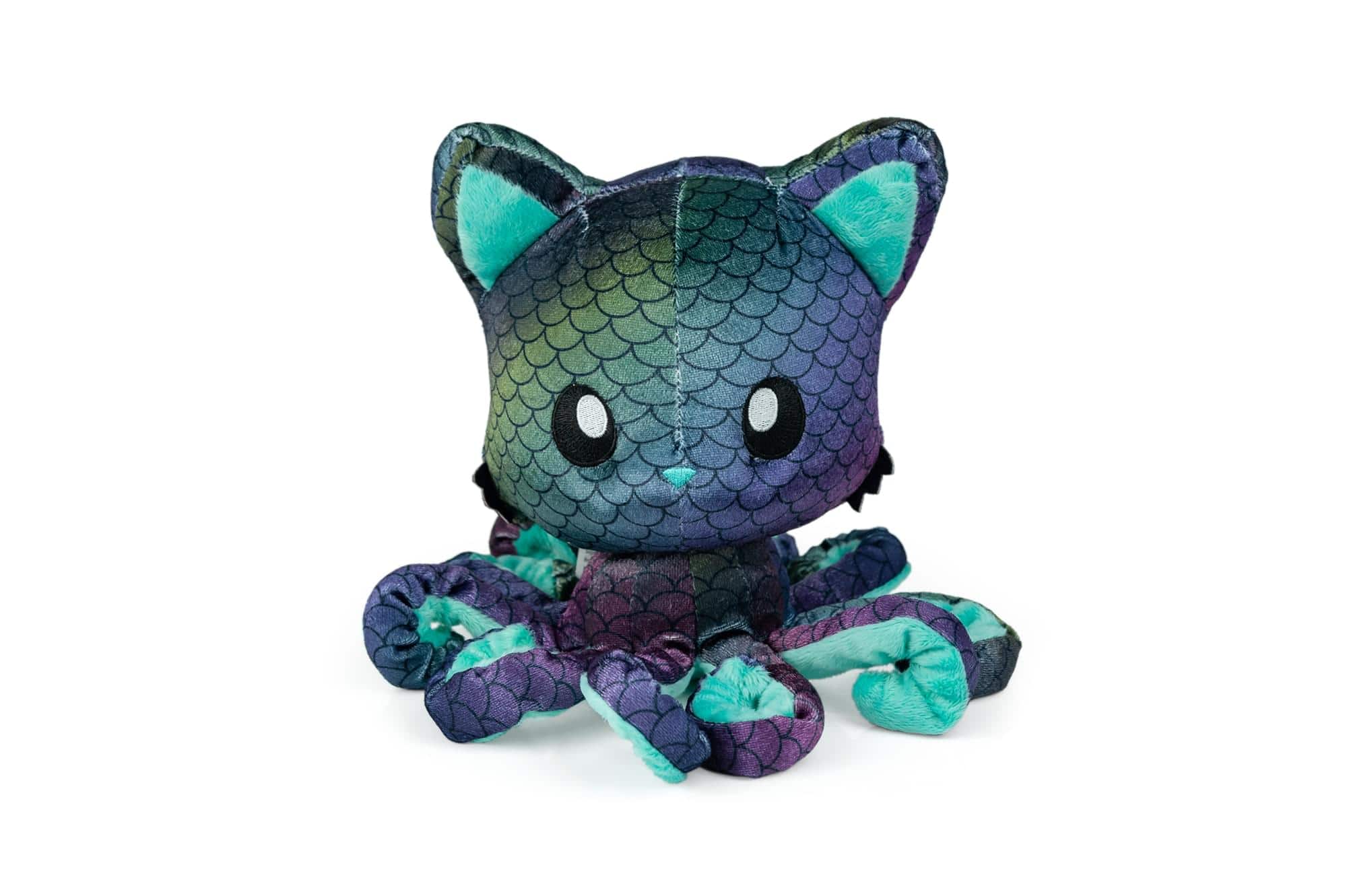 Tentacle Kitty - 8 Inch Plush Animal | Deep Sea Kitty - Blue