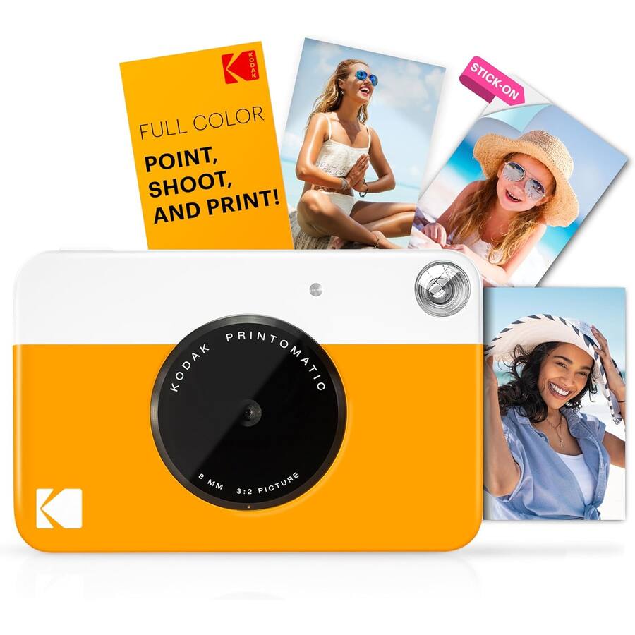 Printomatic Kodak Printomatic Full Color Instant Print Camera Starter Bundle + Zink ...