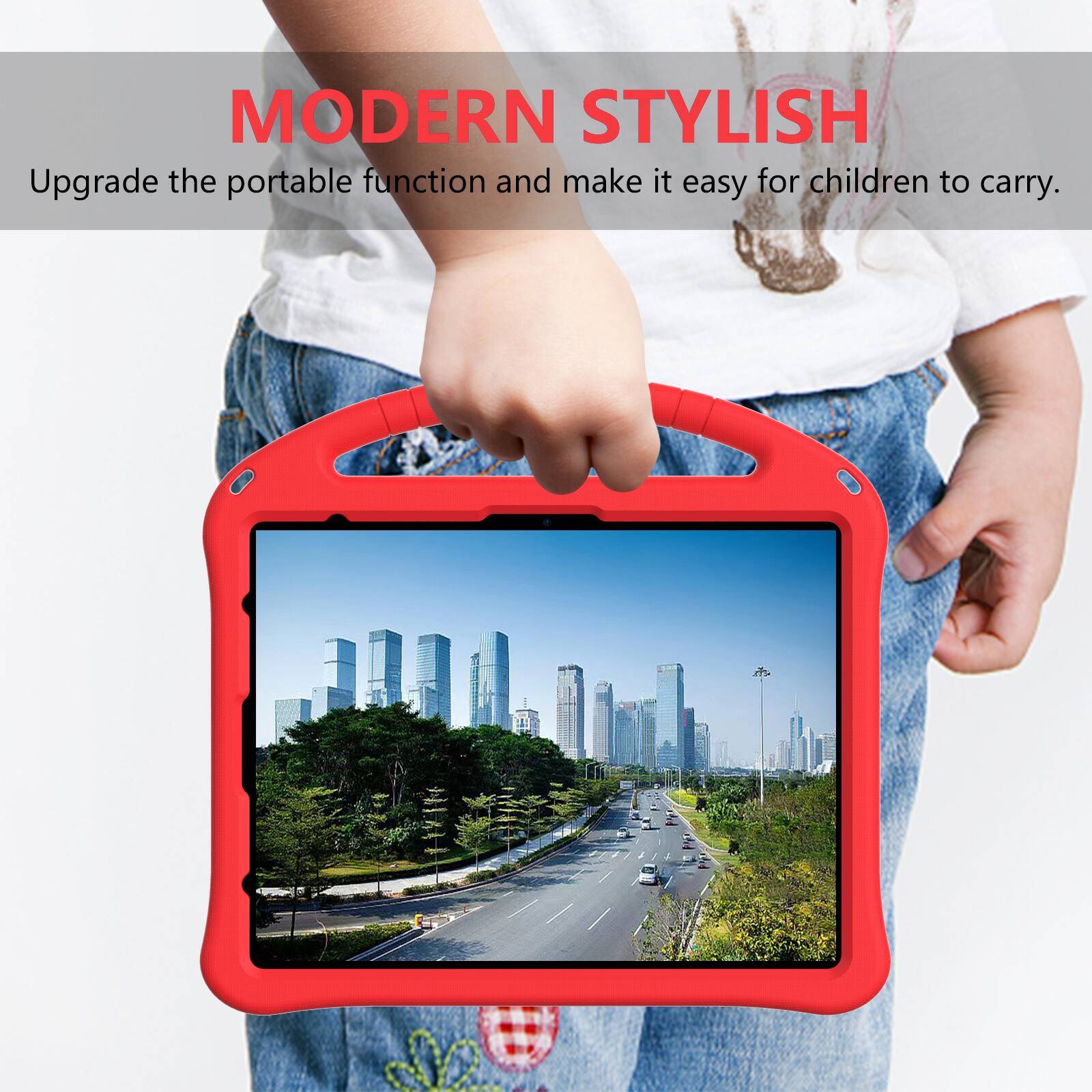 MODERN STYLISH  
Upgrade the portable function and make it easy for children to carry.