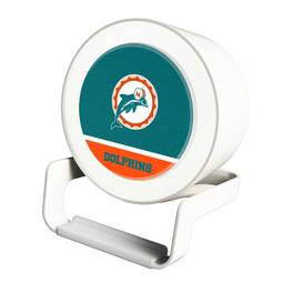 Keyscaper - Miami Dolphins Historic Team Logo Night Light Charger with Bluetooth Speaker - Multicolor