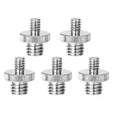 Front. 5 CORE - 5 Core 1/4 to 3/8 Male Camera Mount Adapter Durable Tripod Screw Adapter - Silver.