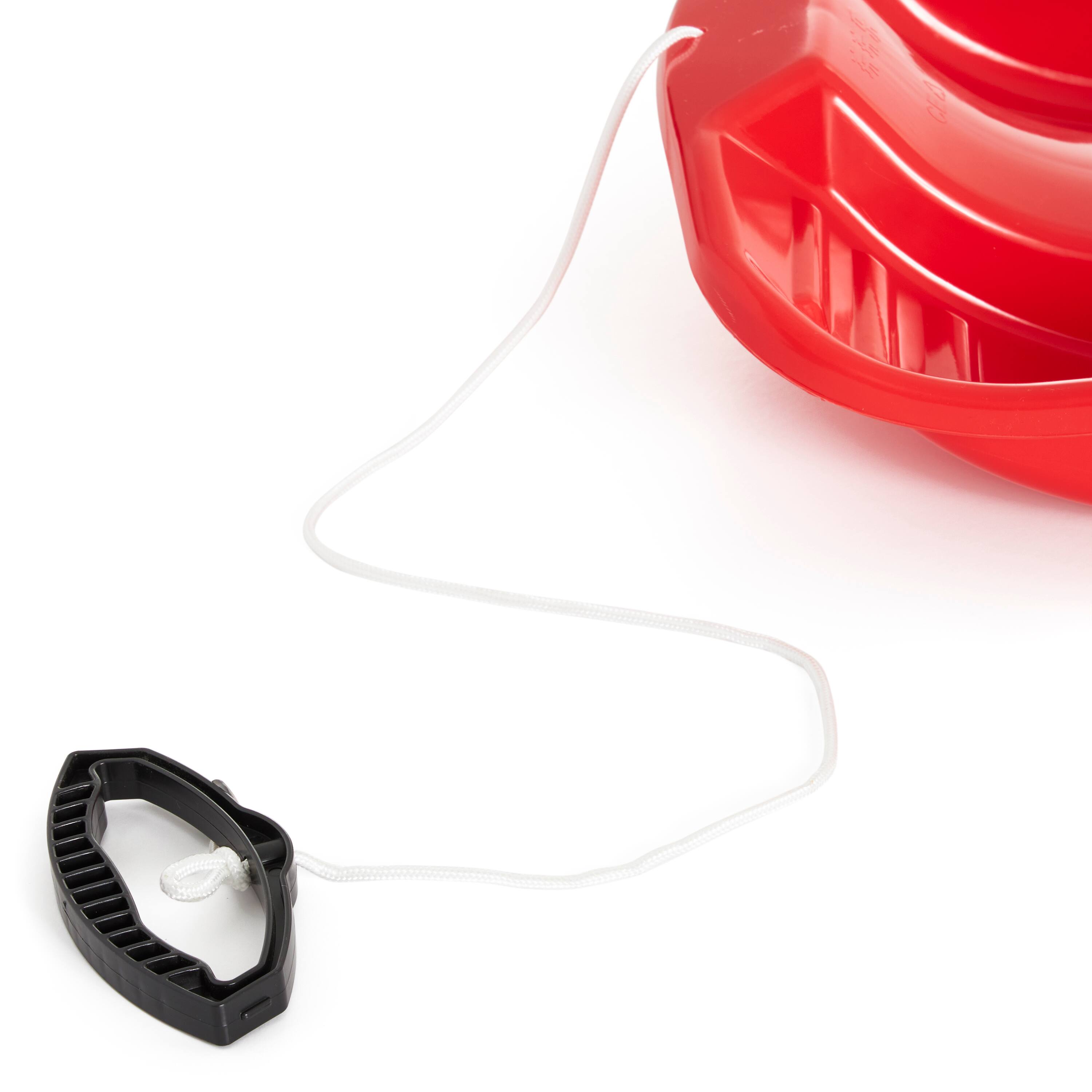 Alt View 10. Slippery Racer - Slippery Racer Downhill Thunder Kids Toddler Plastic Toboggan Snow Sled, Red - Red.