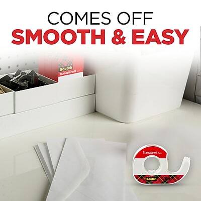 COMES OFF SMOOTH & EASY

Scotch Transparent Tape

Scotch Transparent Tape