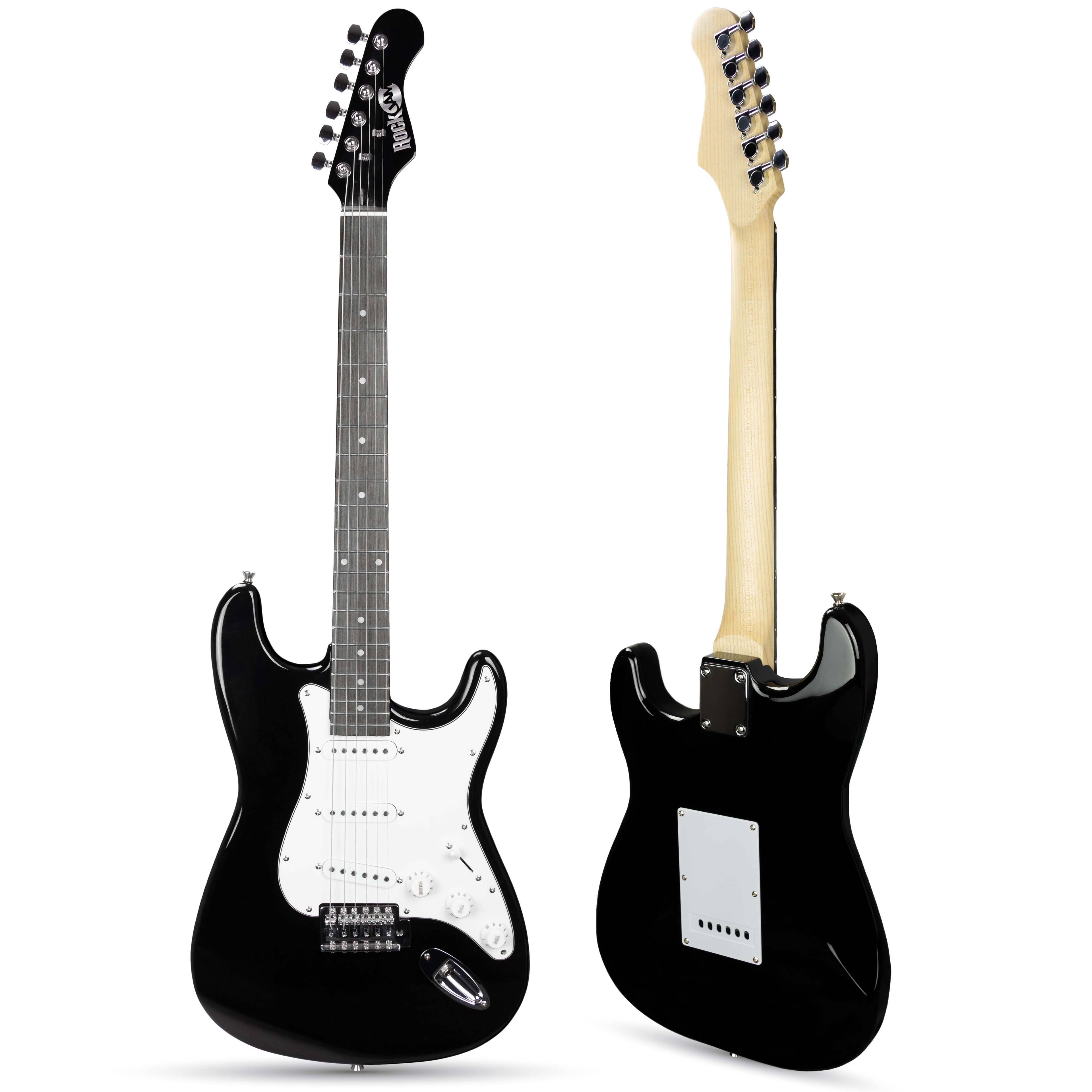 Back. Rockjam - RockJam Full Size Electric Guitar Kit - Black - Black.