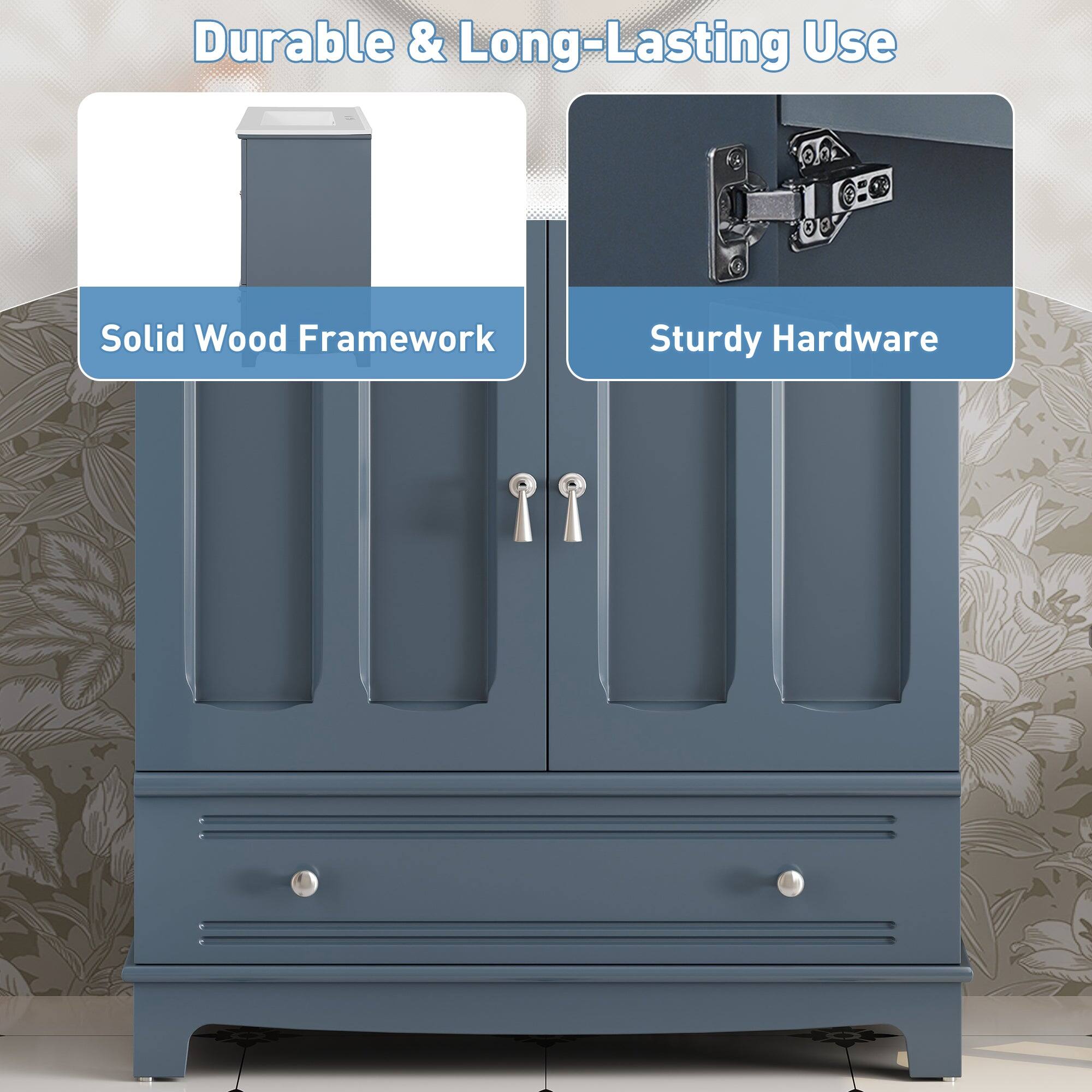 Durable & Long-Lasting Use

Solid Wood Framework

Sturdy Hardware