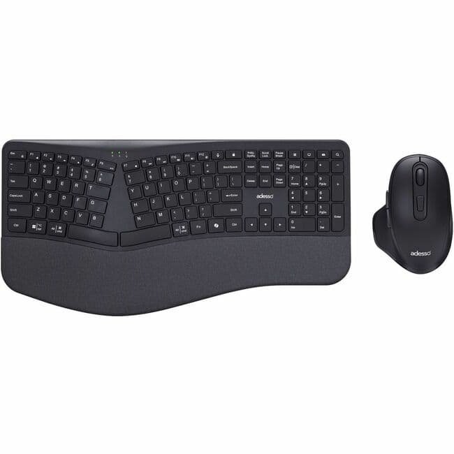 Adesso - WKB-7500CB Keyboard & Mouse - USB Type A Membrane/Scissor Wireless RF 2.40 GHz Keyboard - 104 Key - English (US) - Macaron