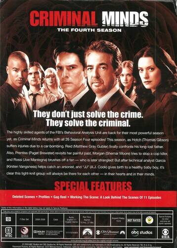 Alt View 1. Criminal Minds - Criminal Minds: The Complete Fourth Season   - DVD.
