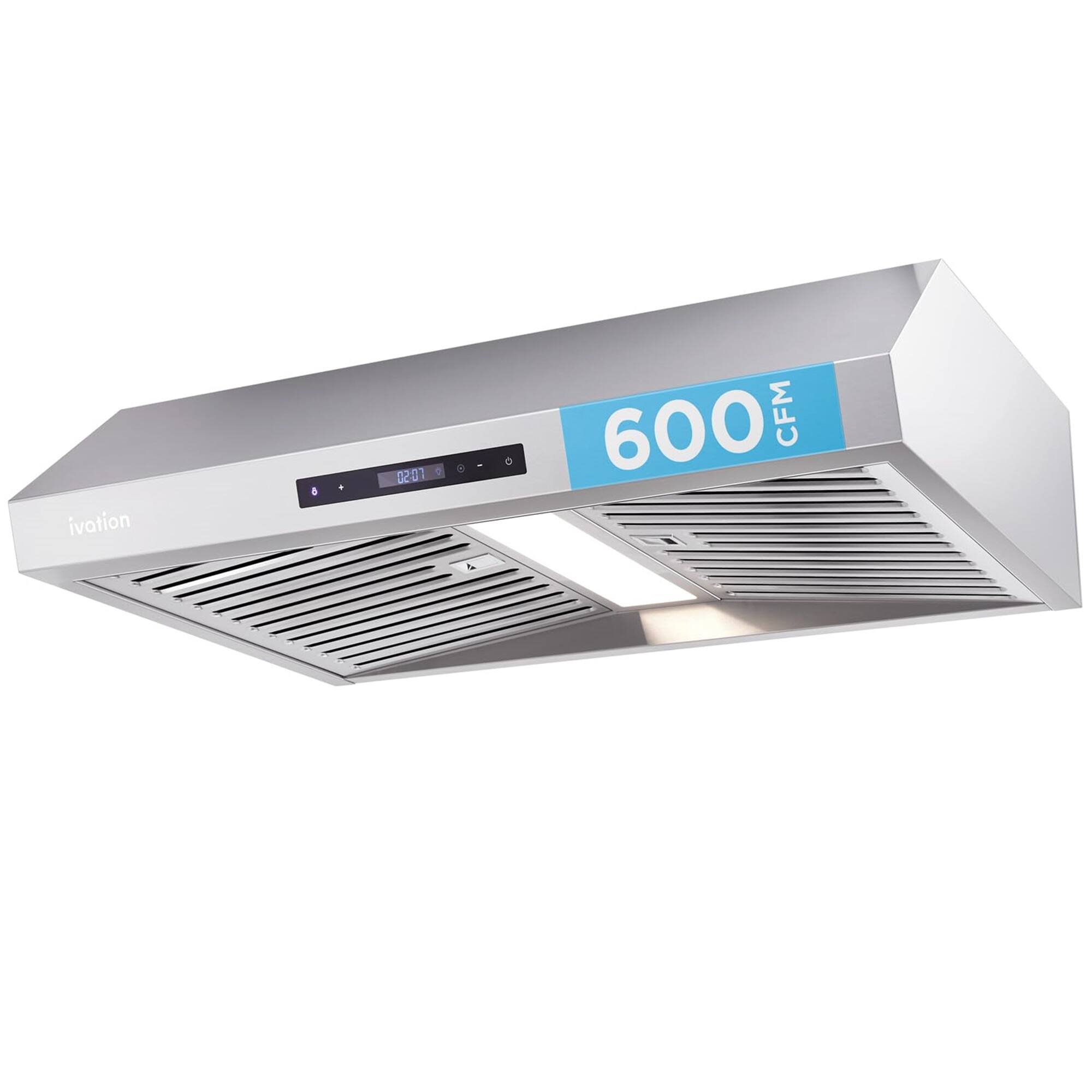 Ivation - 30 inches - Convertible - Under cabinet Range Hood - Stainless Steel