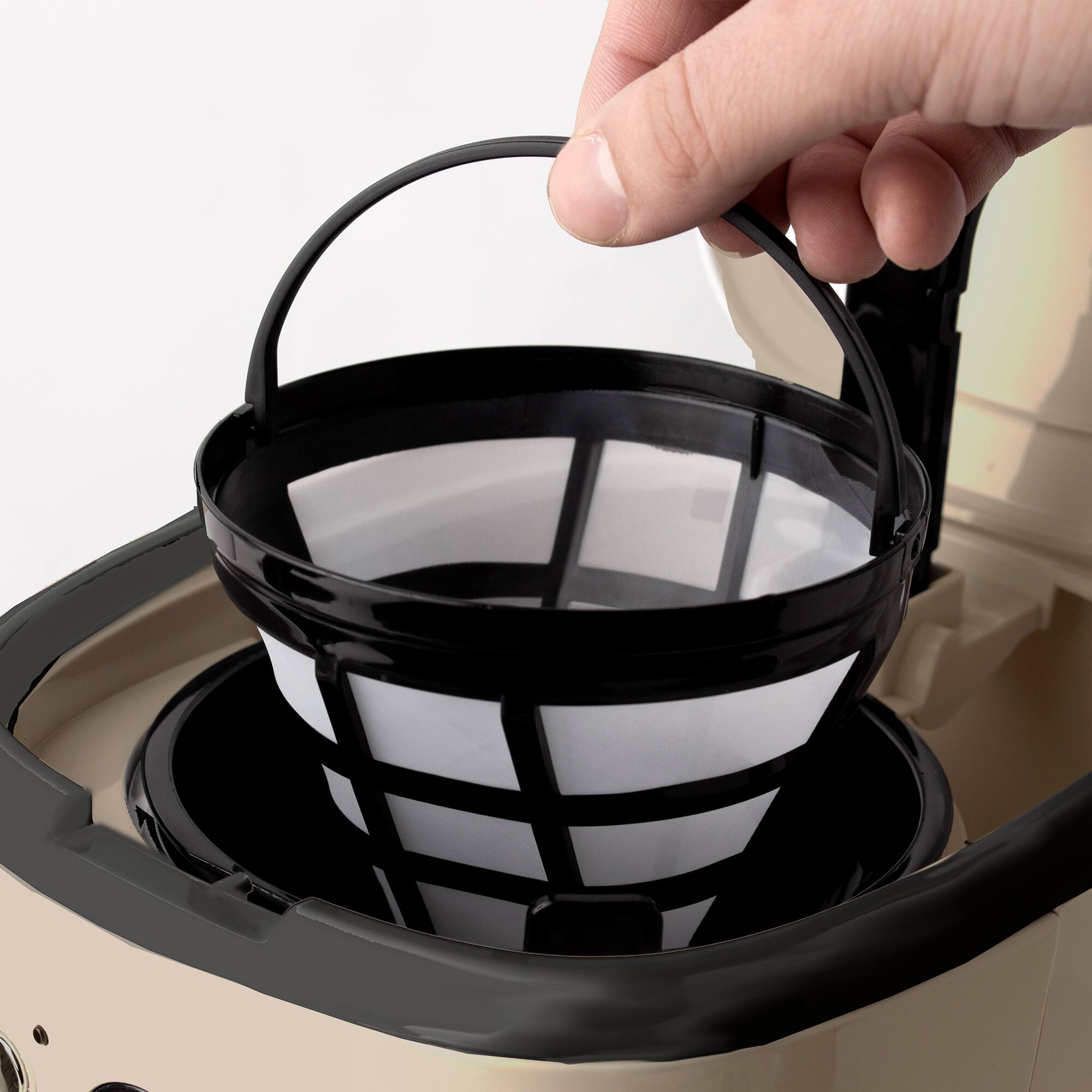 Alt View 7. Haden - Haden Dorset 12 Cup Coffee Maker & 4 Slice Wide Slot Toaster, Putty & Chrome - Putty.