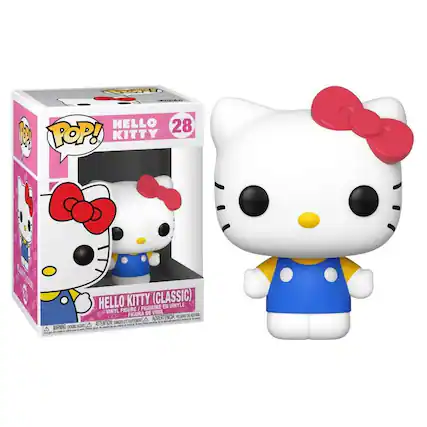 F OER HELLO 28 W POP! KITTY HELLO KITTY (CLASSIC) FIGURINE EN VINYLE FIGURE / VINYL FIGURA DE VINIL ADVERTENCIA PELKORO ROFA TOUFTEMEN A ATTENTION SANGU DE D0 NORE A A NARNING