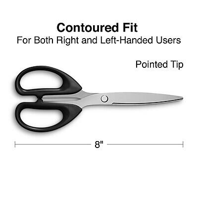 Contoured Fit  
For Both Right and Left-Handed Users  

Pointed Tip  

8"
