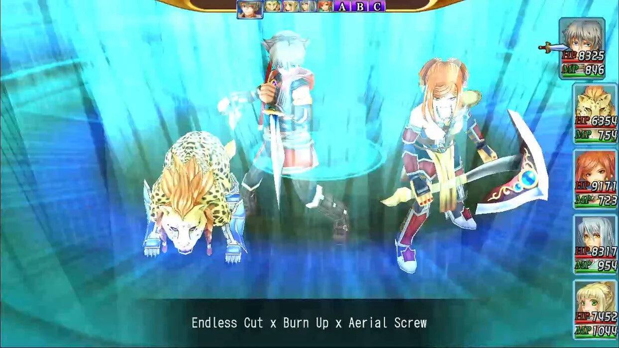 A C LB 8325 MP 846  
6354 MP 754  
B 9171 MP 723  
EI 8317 MP 954  
Endless Cut x Burn Up x Aerial Screw  
E 7452 MP 1044