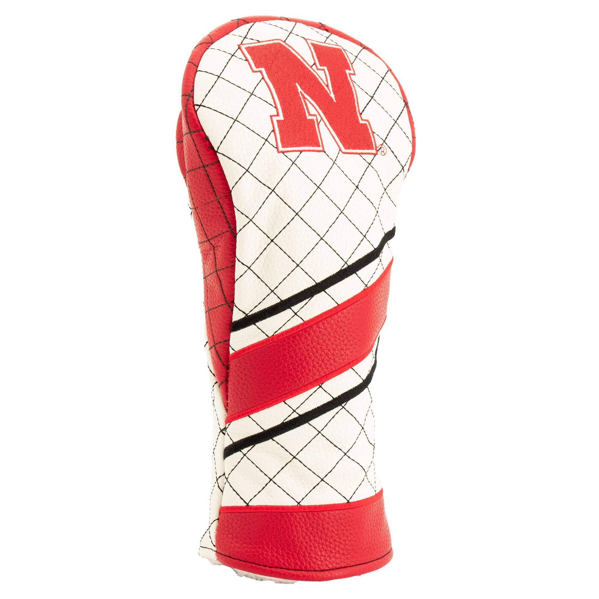 Alt View 2. Team Golf - Nebraska Huskers Striped Quilted Fairway Headcover - Multicolor.