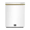 Forno Appliances - Pozzo 24" Top Control Built-In Stainless Steel Tub Dishwasher with 3rd Rack and 49dBA - White