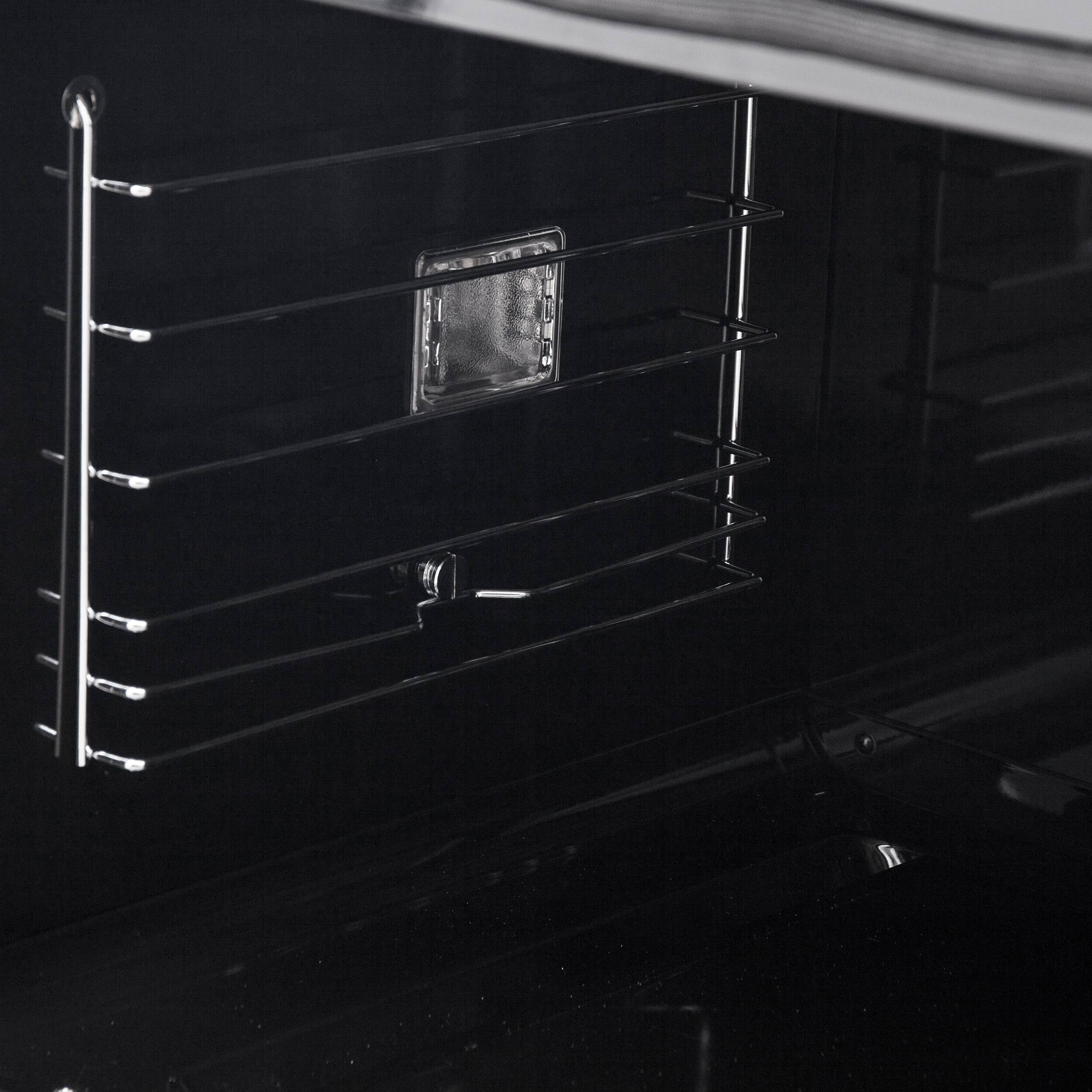 Alt View 8. Forno Appliances - Asti 3.68 Cu. Ft. Electric True Convection Wall Oven with French Doors - Black.