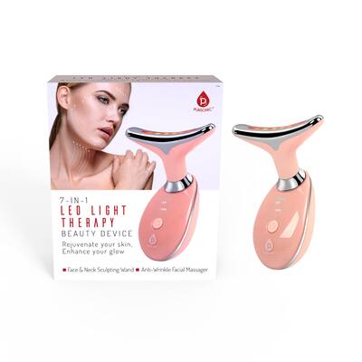Pursonic 7 in 1 LED Light Therapy Beauty Device Red Light Therapy Face & Neck Sculpting Wand Pink LLT7 - Best Buy Pursonic 7 in 1 LED Light Therapy Beauty Device Red Light Therapy Face & Neck Sculpting Wand Pink LLT7 - Best Buy