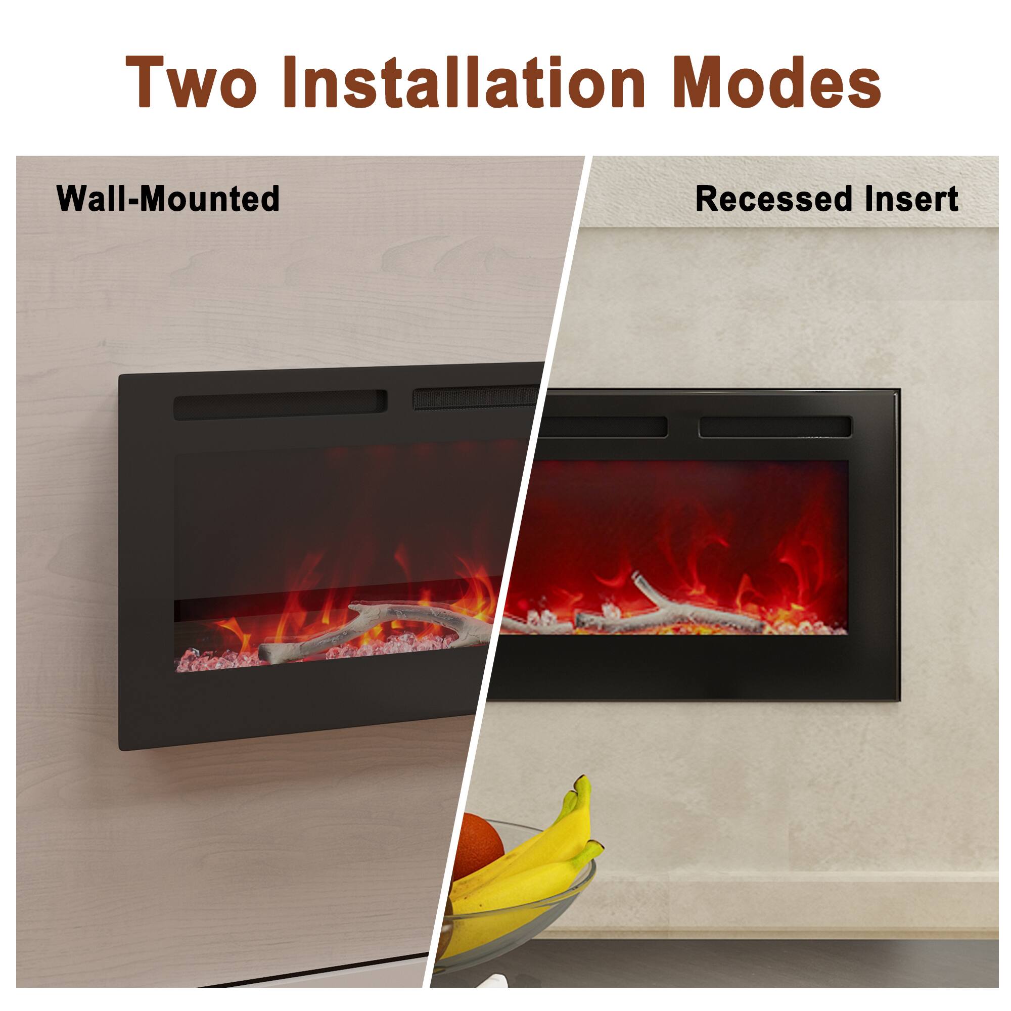 Two Installation Modes

Wall-Mounted

Recessed Insert