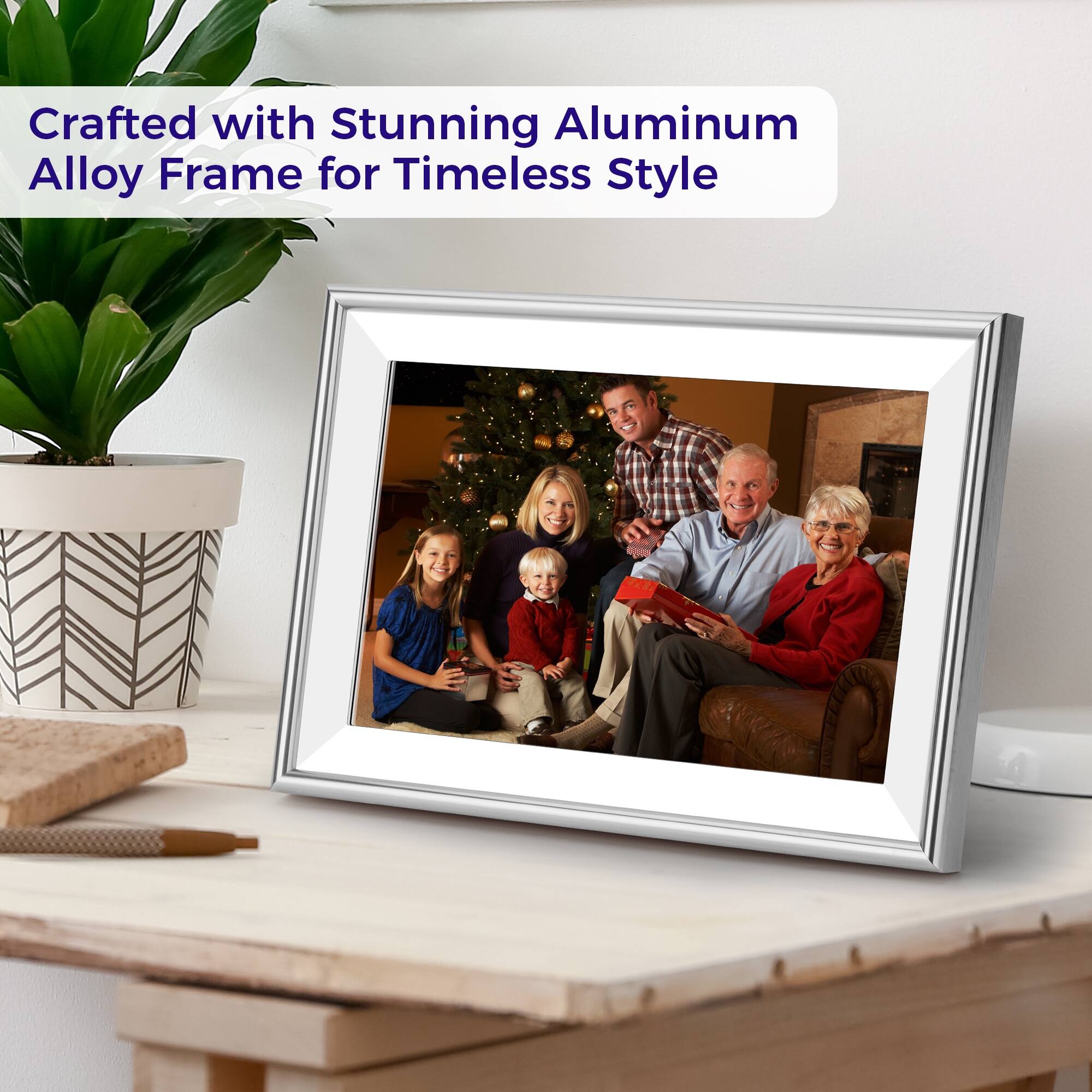 Crafted with stunning aluminum alloy frame for timeless style