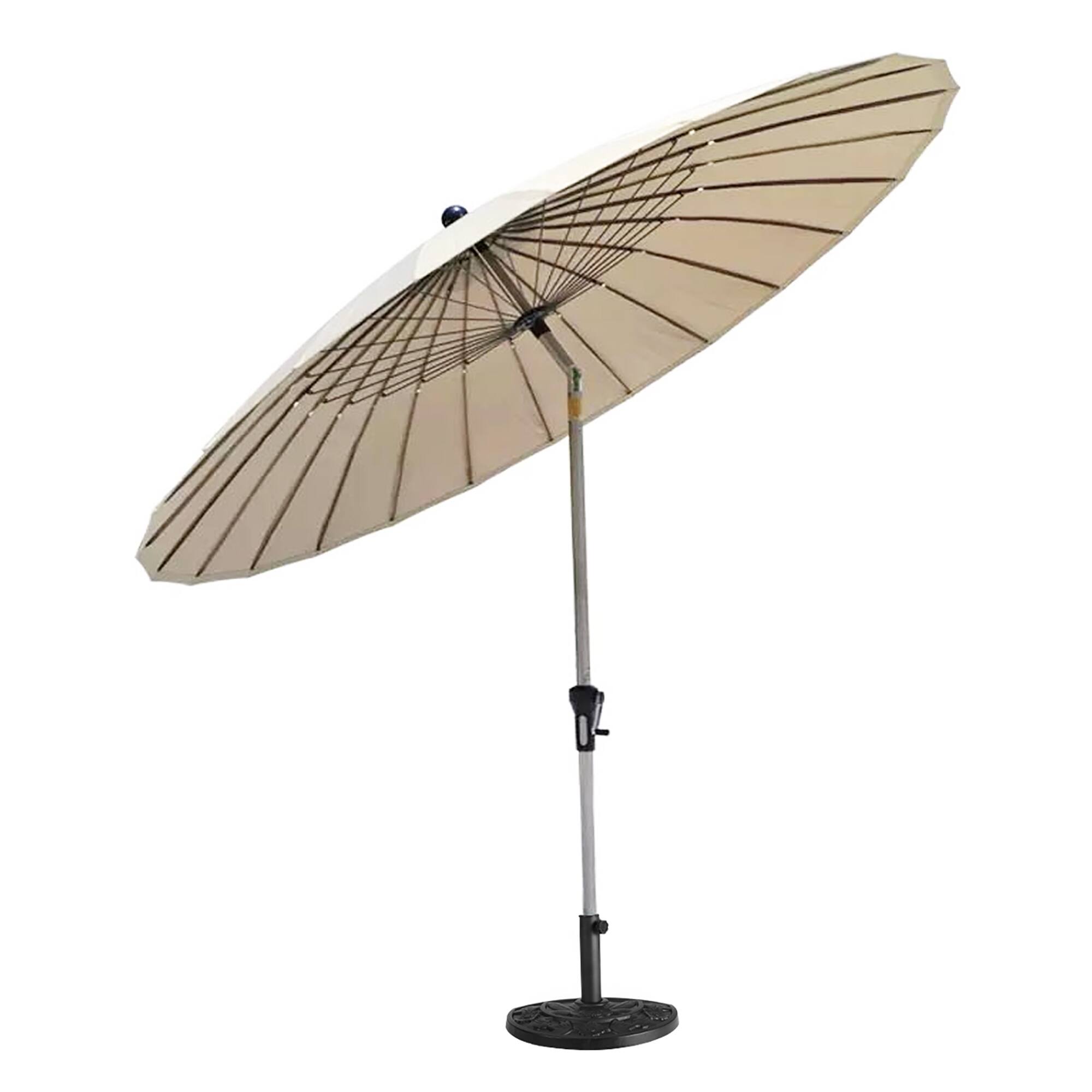 Alt View 8. Costway - Costway 20" Outdoor Patio Half Round Umbrella Base Stand Resin Deck Table Sun Shade - Black.