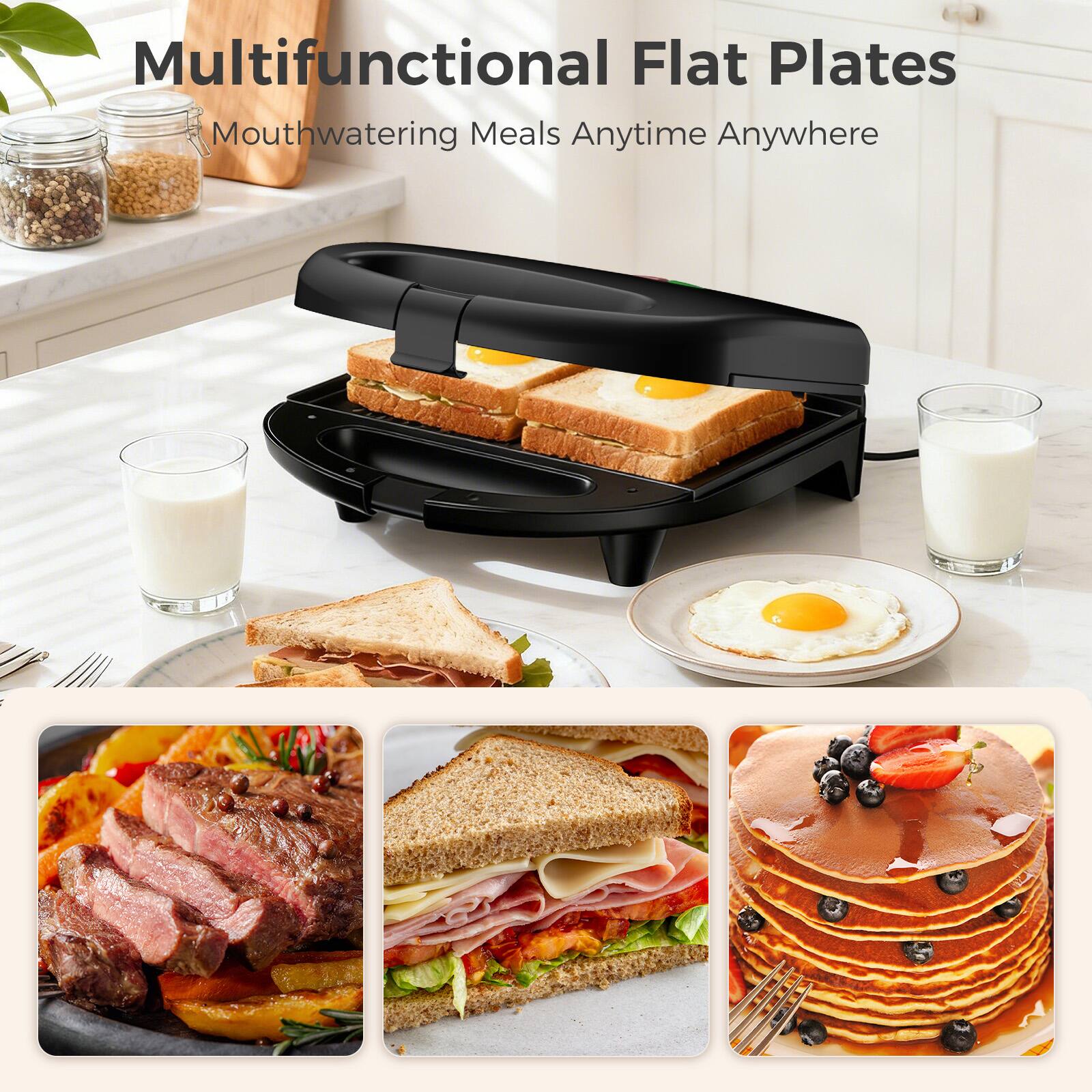 Multifunctional Flat Plates  
Mouthwatering Meals Anytime Anywhere