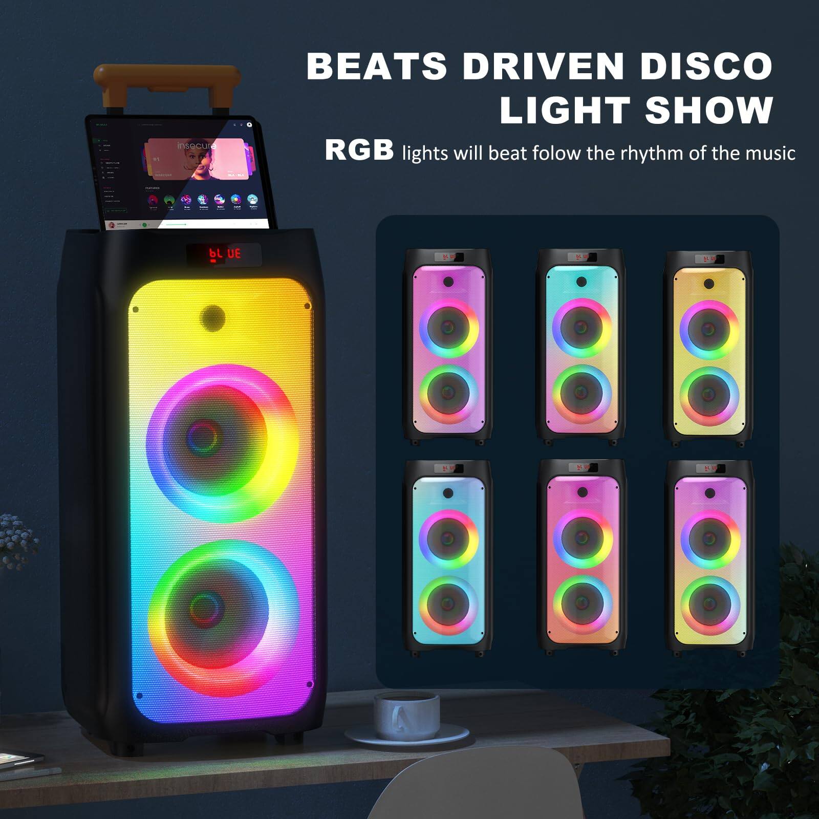 BEATS DRIVEN DISCO LIGHT SHOW

RGB lights will beat follow the rhythm of the music
