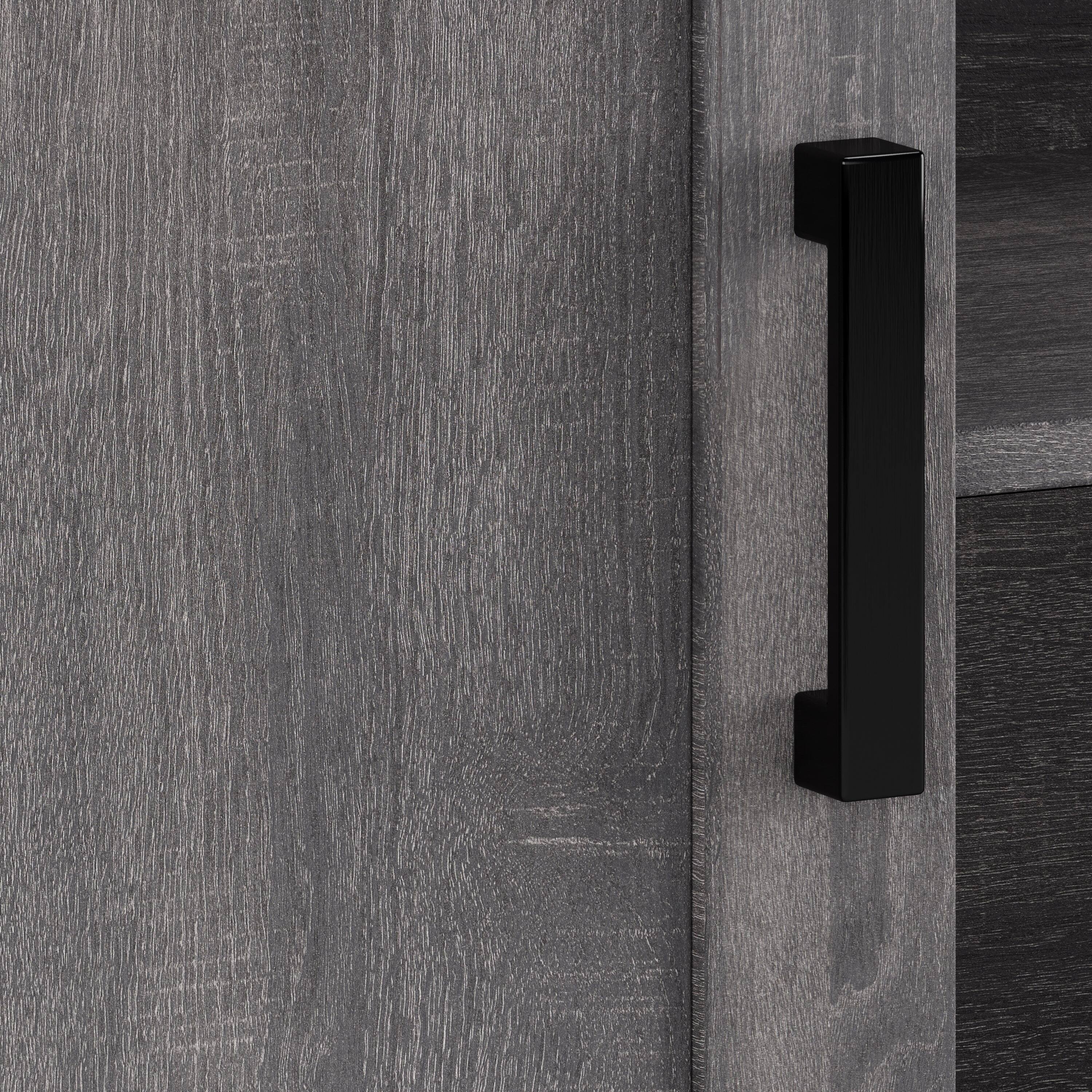 Alt View 12. CorLiving - Virlomi Collection TV Stand with Cabinets for Most TVs up to 85" - Dark Gray.