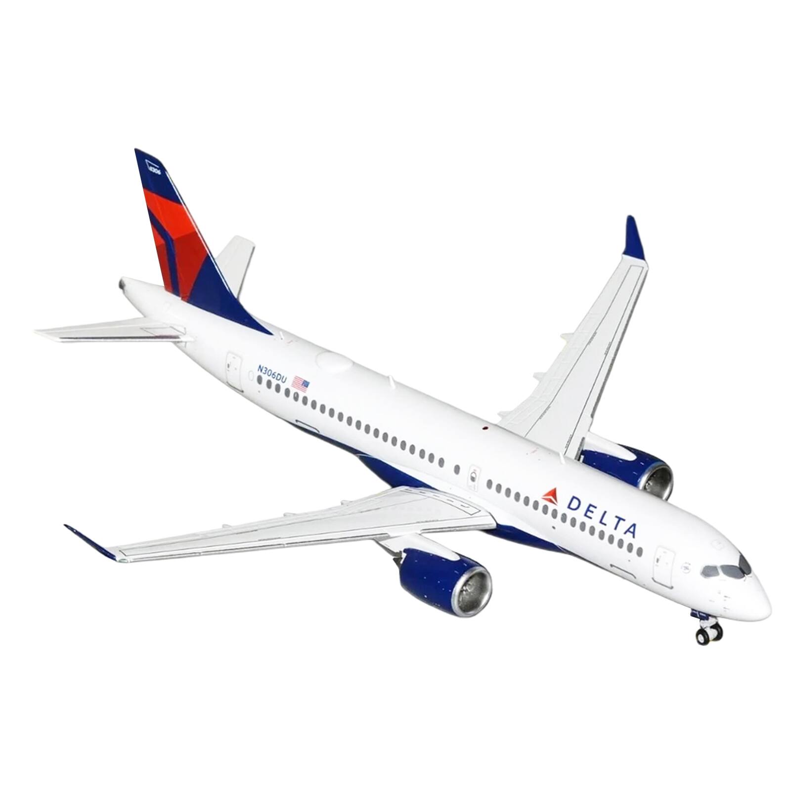 "Airbus A220-300 Commercial Aircraft ""Delta Air Lines"" White with Red and Blue Tail 1/200 Model Airplane by GeminiJets" price history on PriceWatchPro