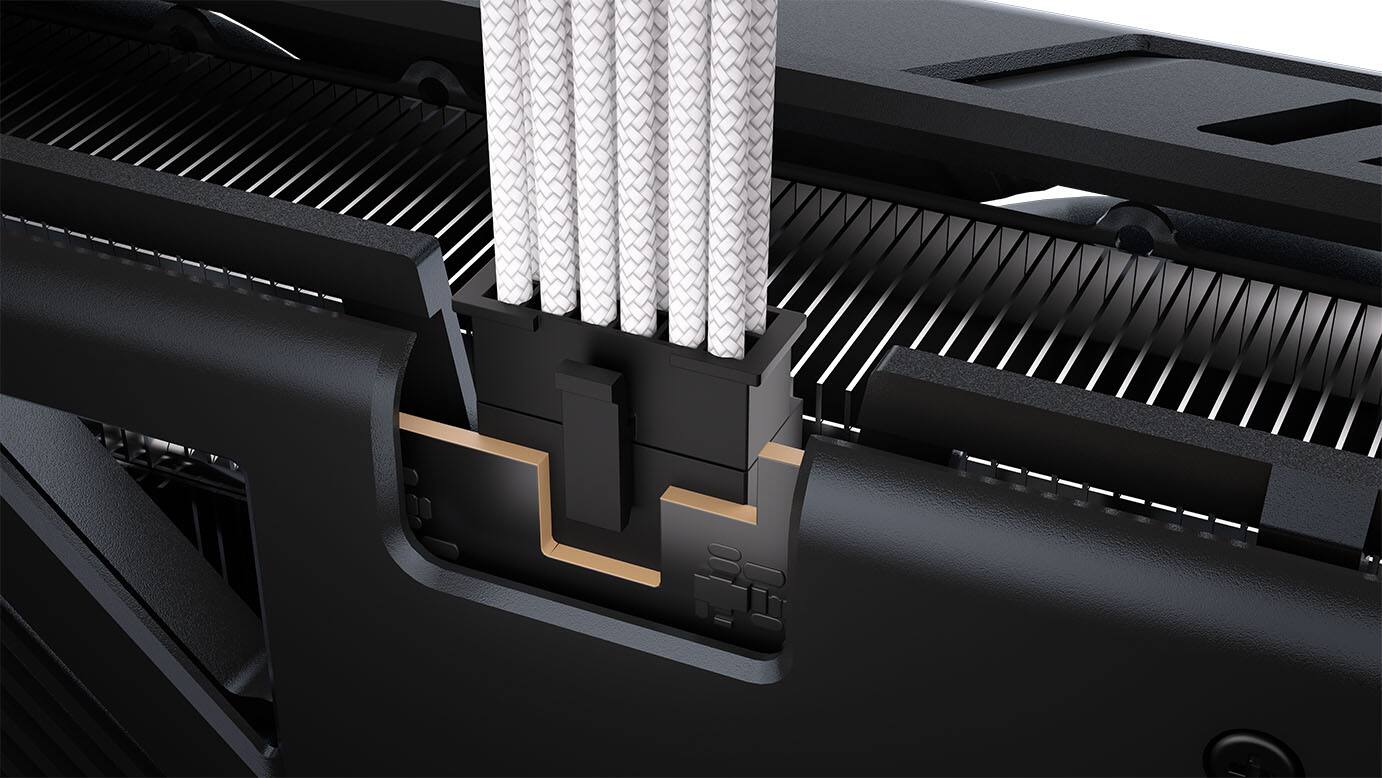 Alt View 1. CORSAIR - Elite Premium Individually Sleeved 12V-2x6 Cables Type 4 - White.