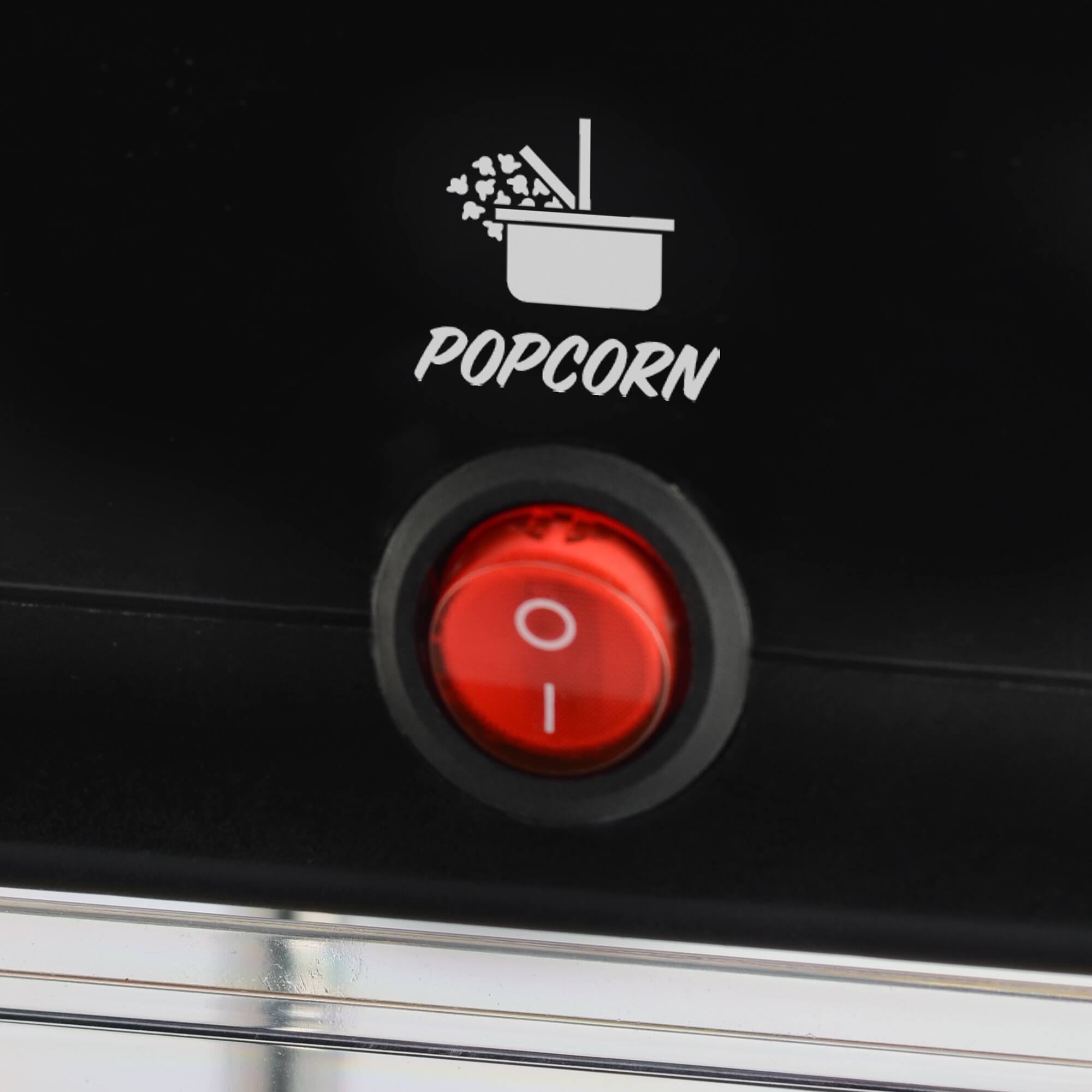 Left. Disney - Mickey Mouse Kettle Style Popcorn Popper - Red.