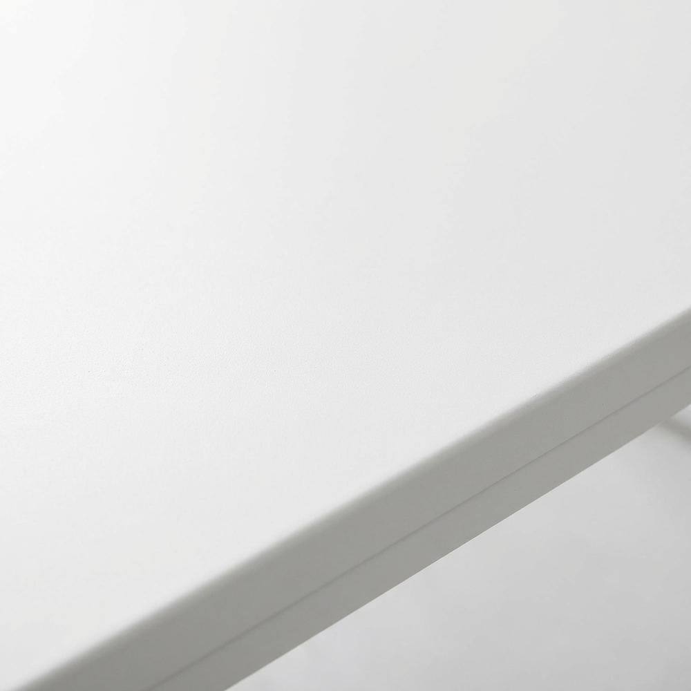 Alt View 1. BisonOffice - White Coffee Table With Sleek Modern Design For Living Room - Solid White/White.