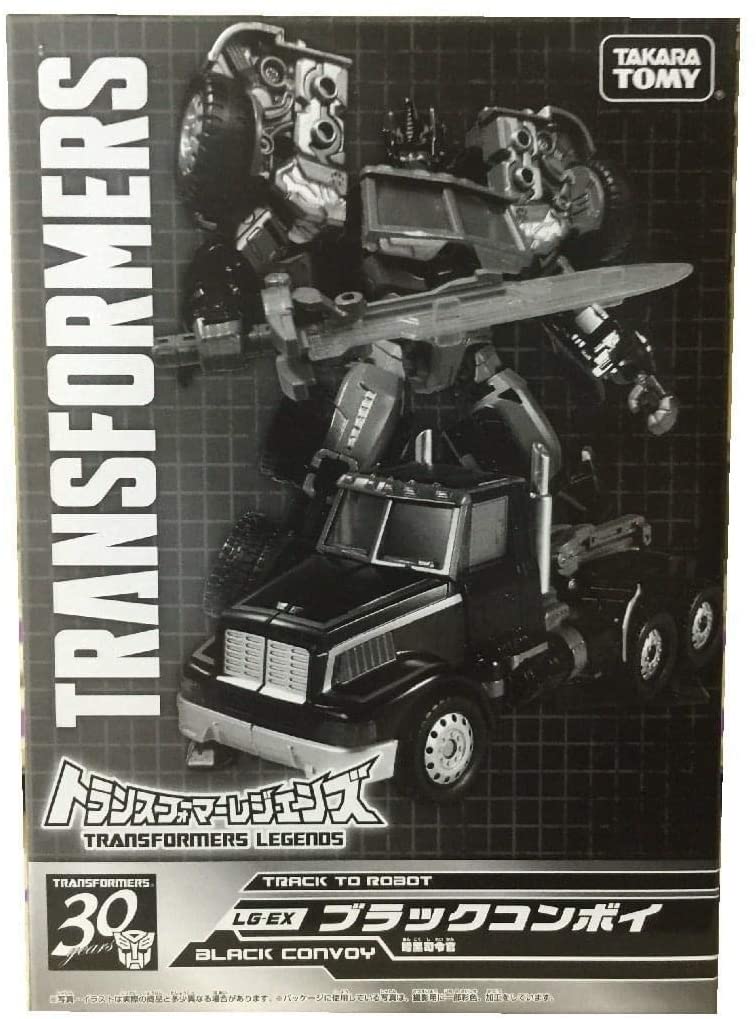 TAKARA TOMY  
TRANSFORMERS  
TRANSFORMERS LEGENDS  
TRANSFORMERS TRACK TO ROBOT  
30th Anniversary  
LG-EX  
BLACK CONVOY