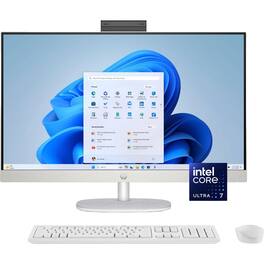 HP - 27'' FHD Touchscreen All-in-One Desktop,Intel Ultra 7 225U,64GB DDR5,4TB SSD,Iintel Graphics,Win 11 - White