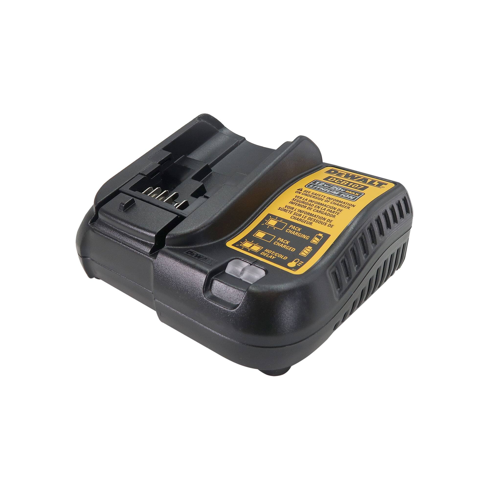 DEWALT DCB101

12V MAX

PACK

CHARGING

PACK

CHARGED

DELAY

HOT/COLD