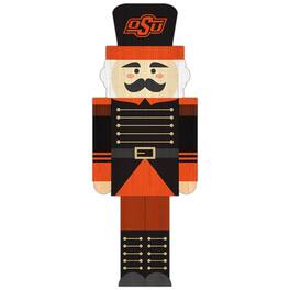 Fan Creations - Oklahoma State Cowboys 31'' Nutcracker Leaner - Multicolor