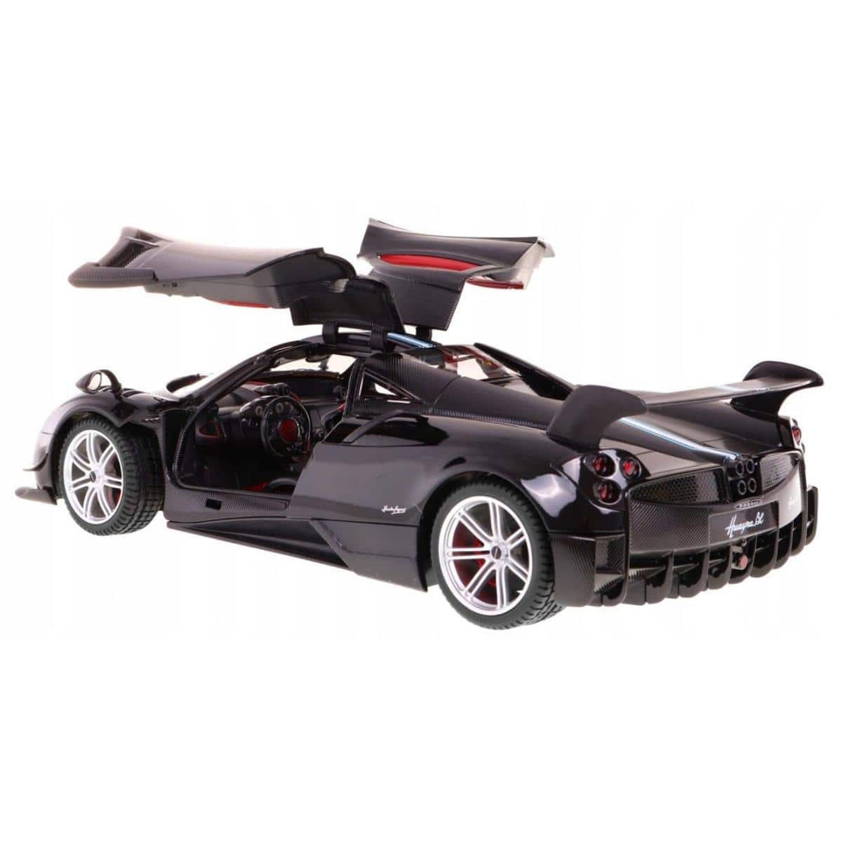 Front. JuzToys - Remote Control Car, 1:14 RC Car Pagani Huayra Super Sports Car (Black) - Black.