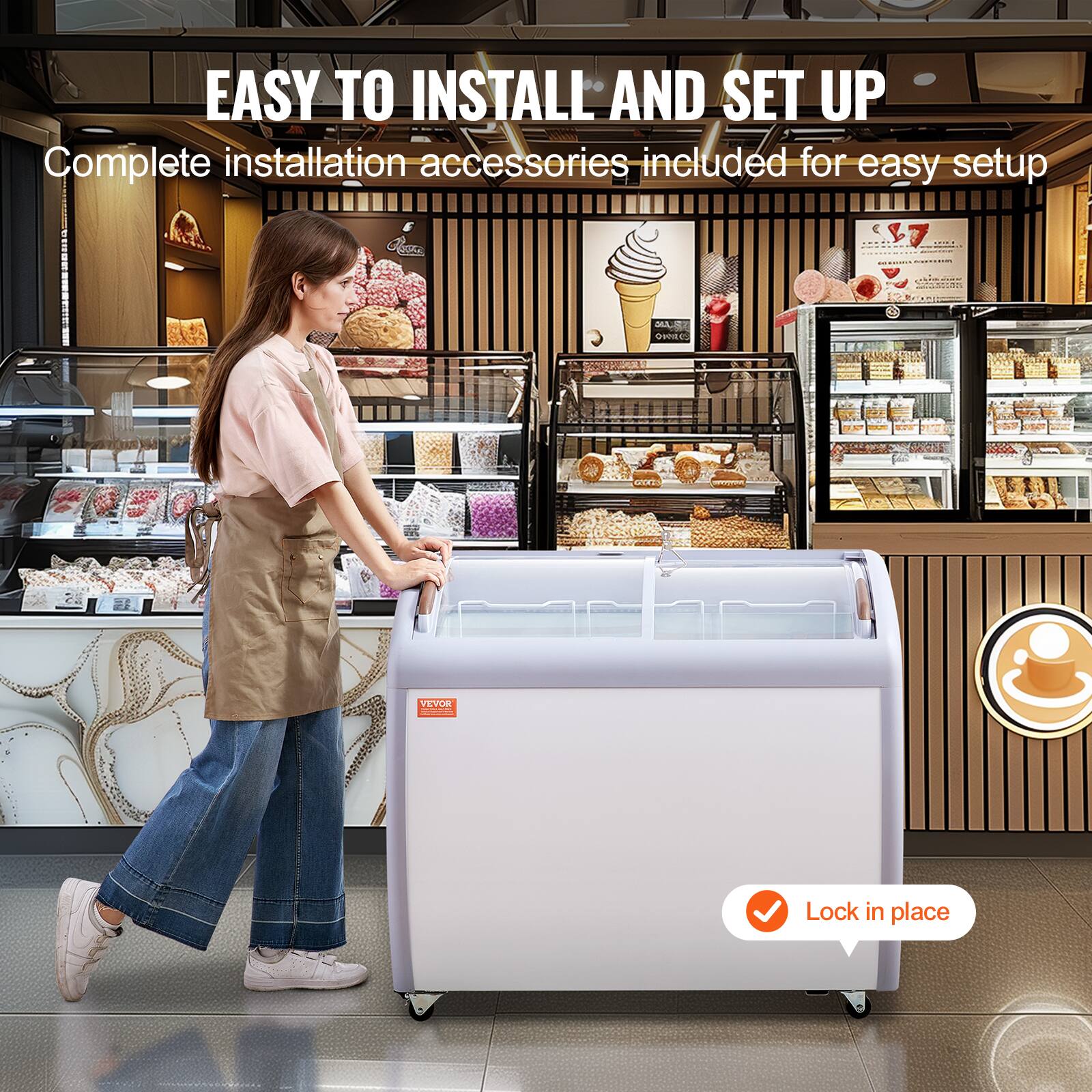 EASY TO INSTALL AND SET UP
Complete installation accessories included for easy setup
Lock in place